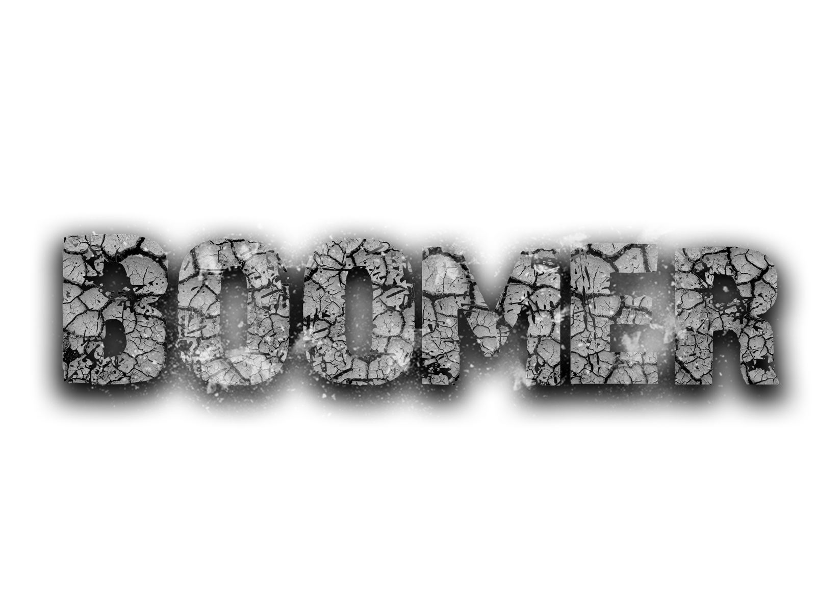 Text with Vapor effect applied
