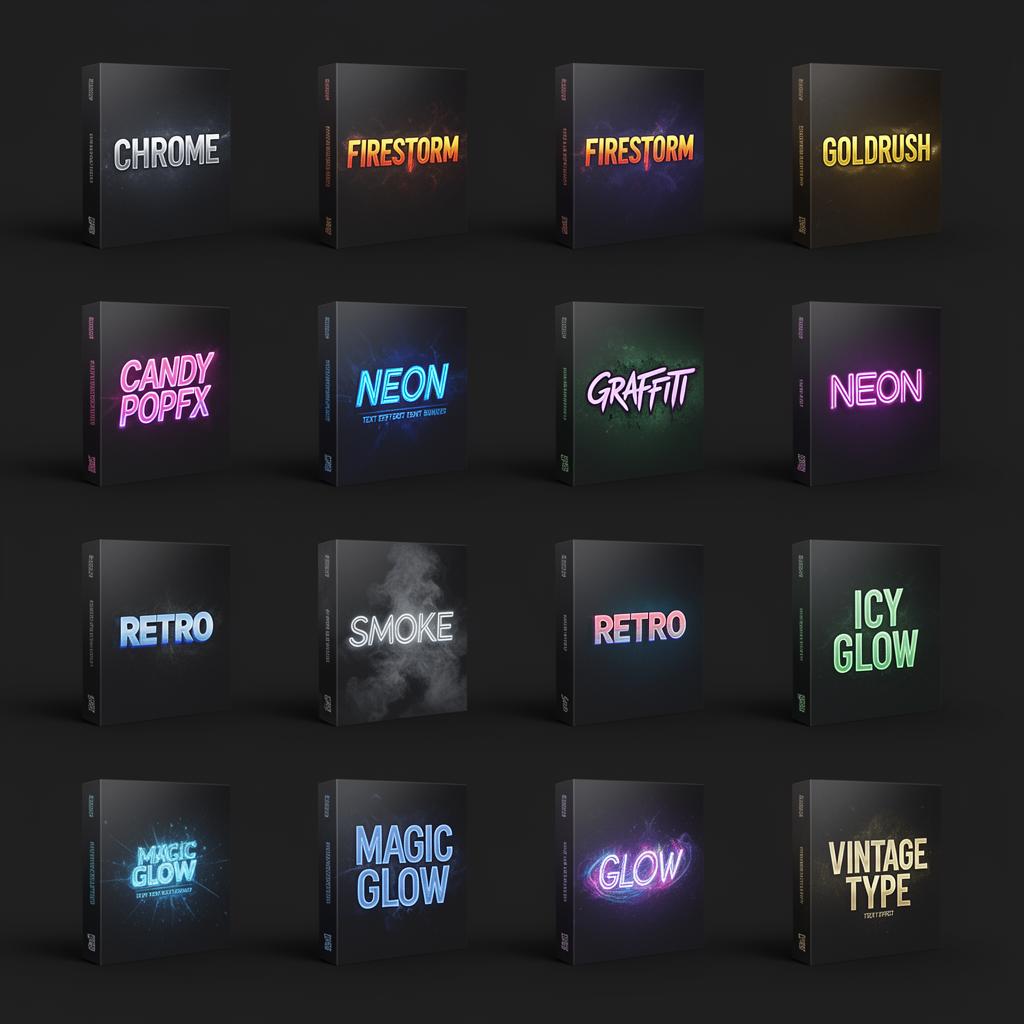 20,000+ text effects bundle preview