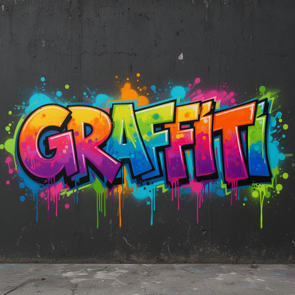 Graffiti Photoshop layer style and Illustrator graphic style preview