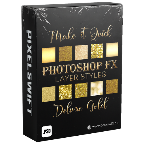 400+ Premium Gold, Silver, and Bronze Effects in Photoshop
