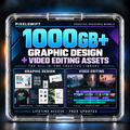 1TB+ Graphic Design Resources & Video Editors