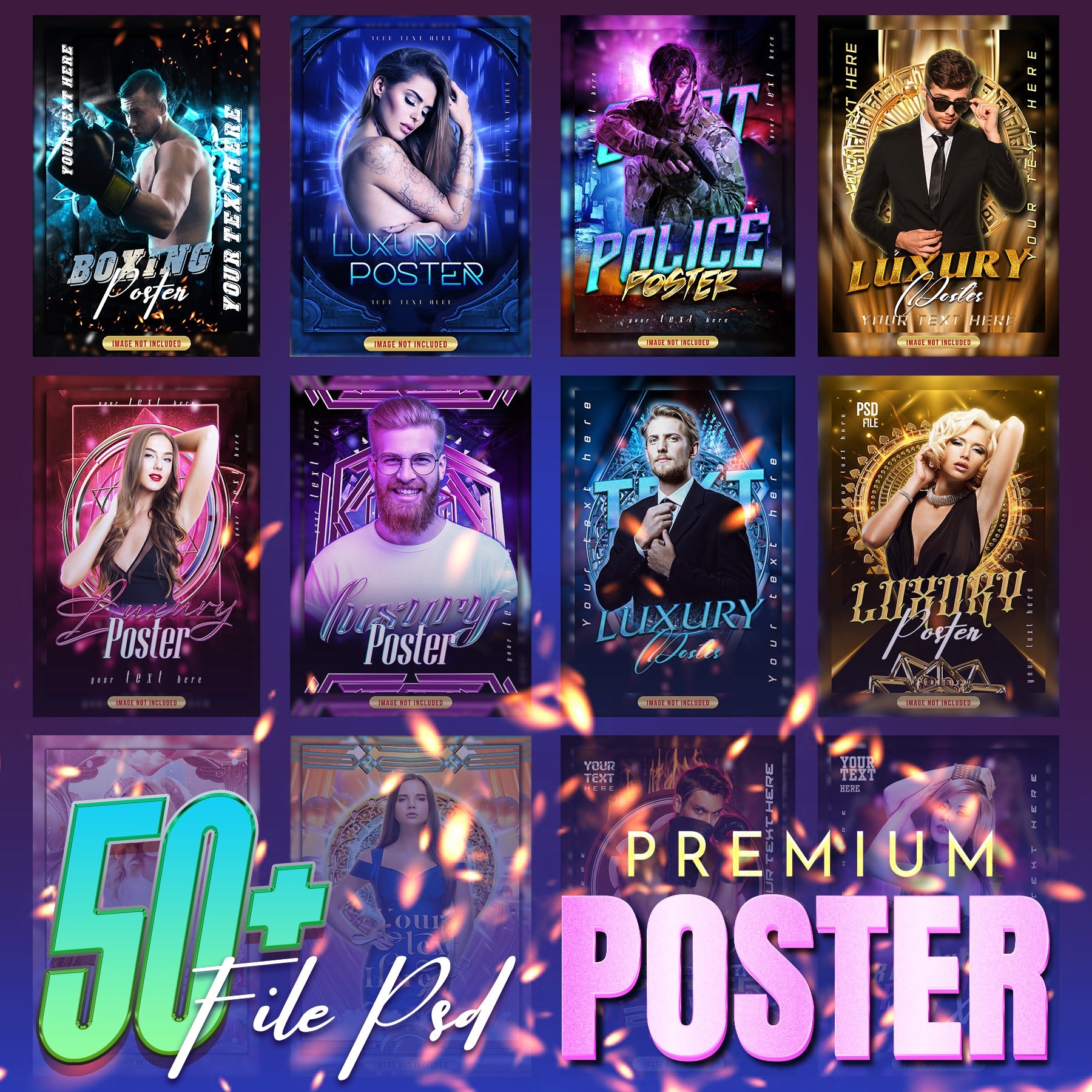 50+ Editable Poster Premium Bundle Vol-1