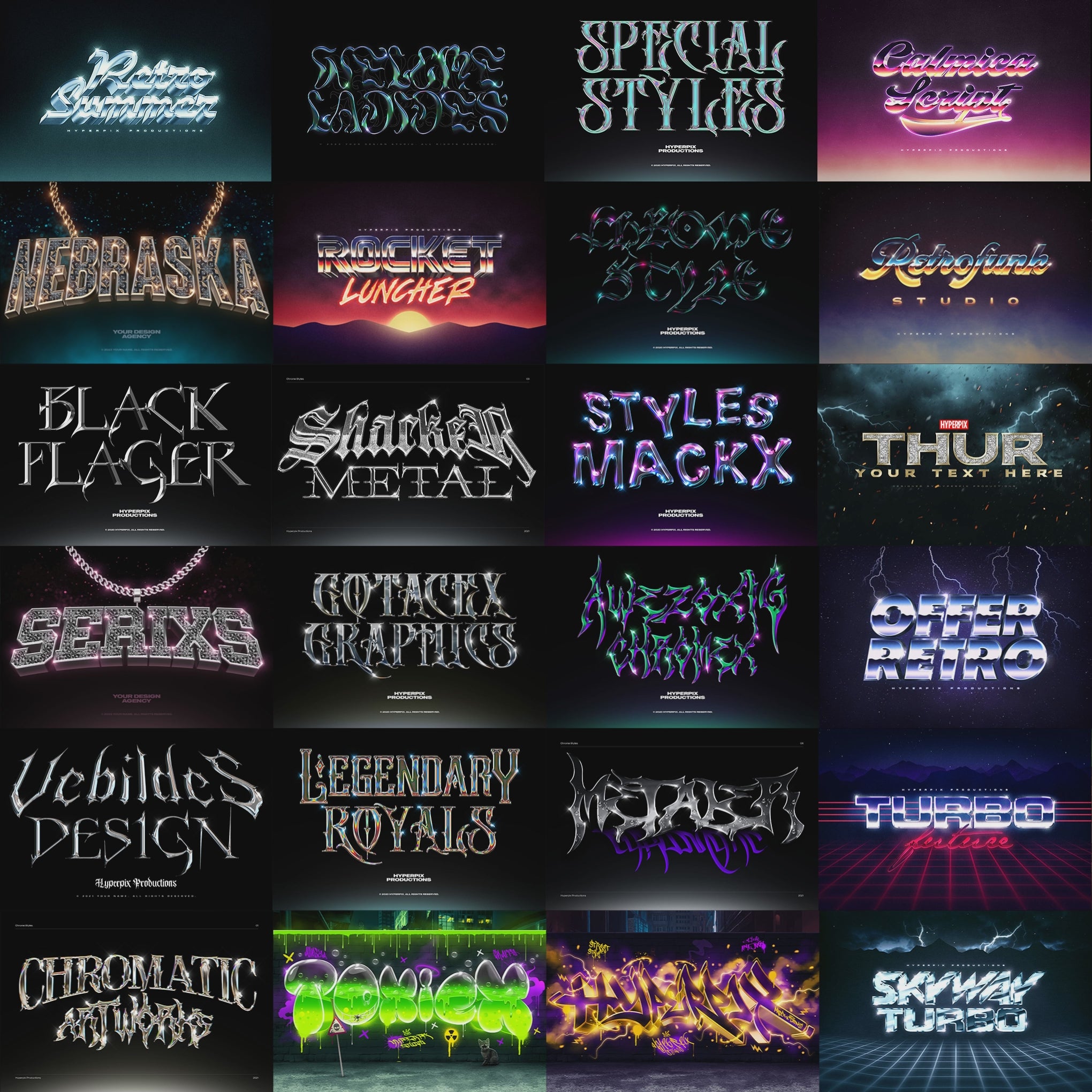 199+ Editable 3D Photoshop Texts & Styles Effects Bundle Vol-1