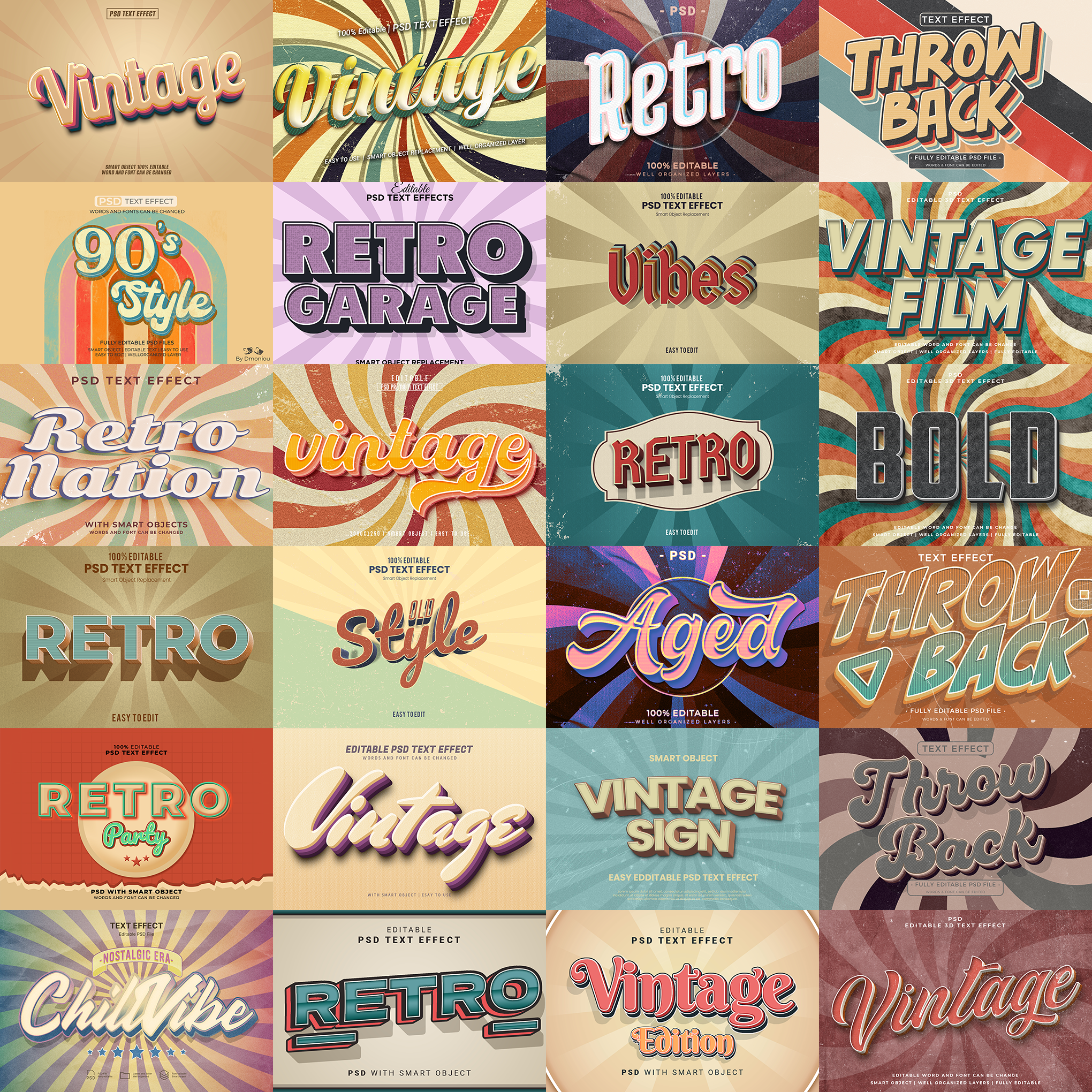 Premium FX Pack – 5,000+ Editable Gold, Magic, Liquid, Horror & Vintage Text Effects (PSD + EPS)