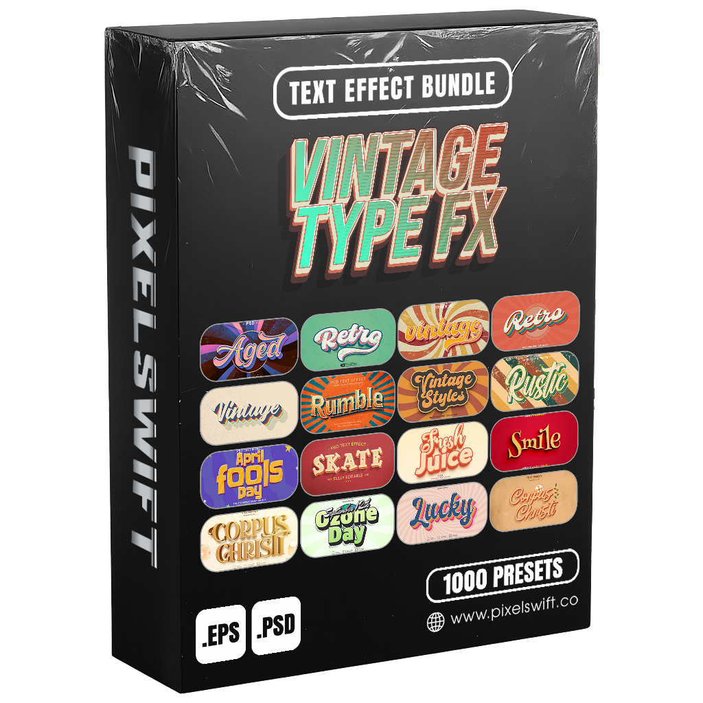 Premium FX Pack – 5,000+ Editable Gold, Magic, Liquid, Horror & Vintage Text Effects (PSD + EPS)
